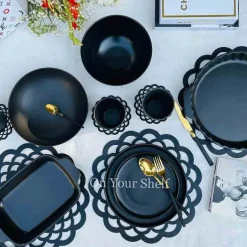 Stoneware Black Deep Bowl