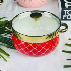 Taureen Pot Moroccan Vector - Red