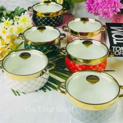 Taureen Pot Moroccan Vector - Yellow