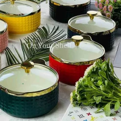 Taureen Pot Textured Large - Green