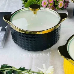 Taureen Pot Textured Large - Yellow
