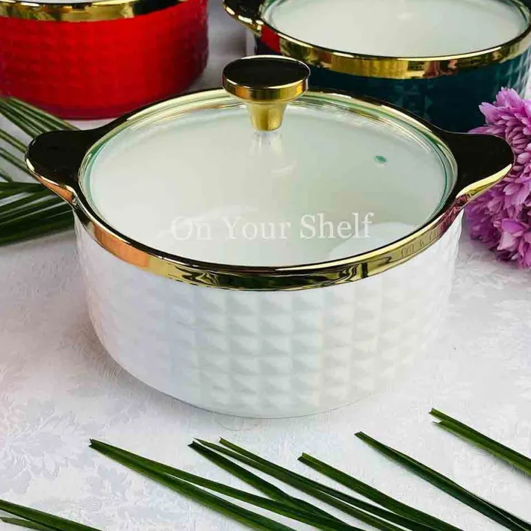 Taureen Pot Textured Large - Grey