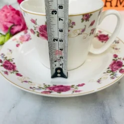 Tea Cup and Saucers Daulton Dancing Rose Set of Six