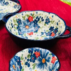 The Blue Ethnic Series Bowl (with handle)