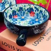 The Blue Ethnic Series Pot (with handle)