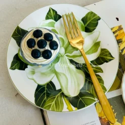 The Emerald Magnolia (24 Piece Tea Set)