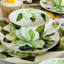 The Emerald Magnolia (24 Piece Tea Set)
