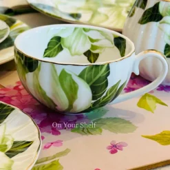 The Emerald Magnolia (24 Piece Tea Set)
