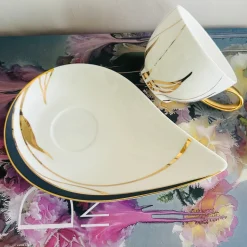 The Golden Mirage TeaCups (Set Of Six TeaCups & Saucers)