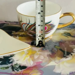 The Golden Mirage TeaCups (Set Of Six TeaCups & Saucers)