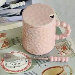 The Pebbled Ones (Single Mug, One Lid, One Spoon)