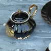 The Plain Black 24 Piece Tea Set
