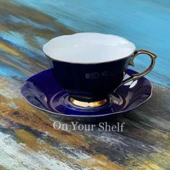 The Plain Deep Blue 24 Piece Tea Set