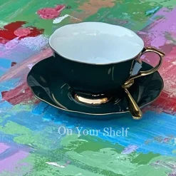 The Plain Deep Green 24 Piece Tea Set