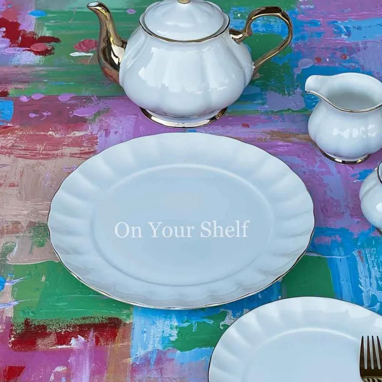 The Plain White 24 Piece Tea Set