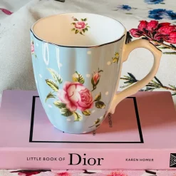 The Queen Garden Series - Rosa Cerulean (single mug)