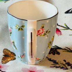 The Queen Garden Series - Rosa Cerulean (single mug)