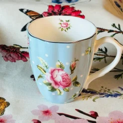The Queen Garden Series - Rosa Cerulean (single mug)