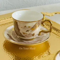 The Soaring Elegance TeaCups (Set Of Six Cups & Saucers)