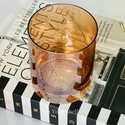 Tinge Grace Orange Glass (Set Of Six)