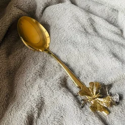 Turkish Serving Ladle/Spoon In Gold (single piece)