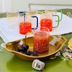 Urdu Calligraphy Glass Mugs (single piece)