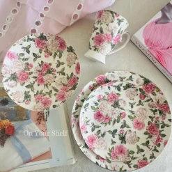 Victorian Rose Charm Plates & Mugs