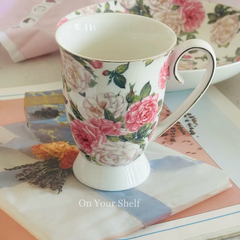 Victorian Rose Charm Plates & Mugs