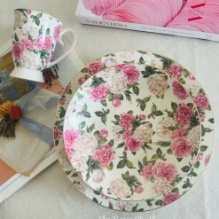 Victorian Rose Charm Plates & Mugs