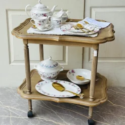 Whispering Gardens: Dreamy Floral Dining Set 61 piece dinner set