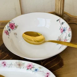 Whispering Gardens: Dreamy Floral Dining Set 61 piece dinner set
