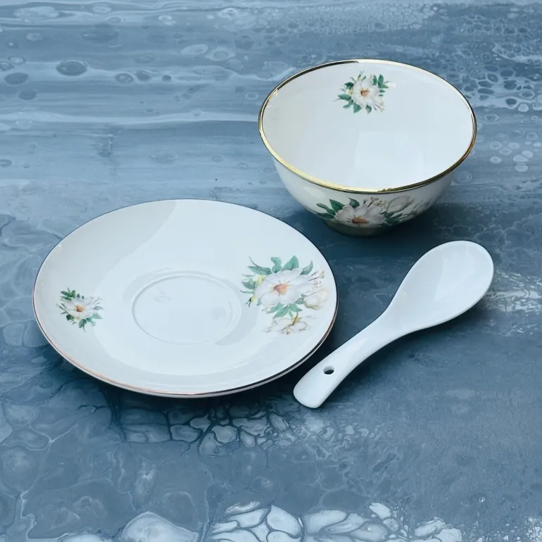 White Lily Soup Set (20 piece soup set)