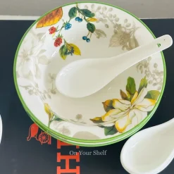 Woodland Meadows Gold Dinner Set (83 Piece Dinner Set)